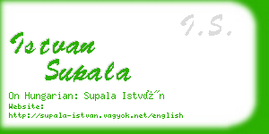 istvan supala business card